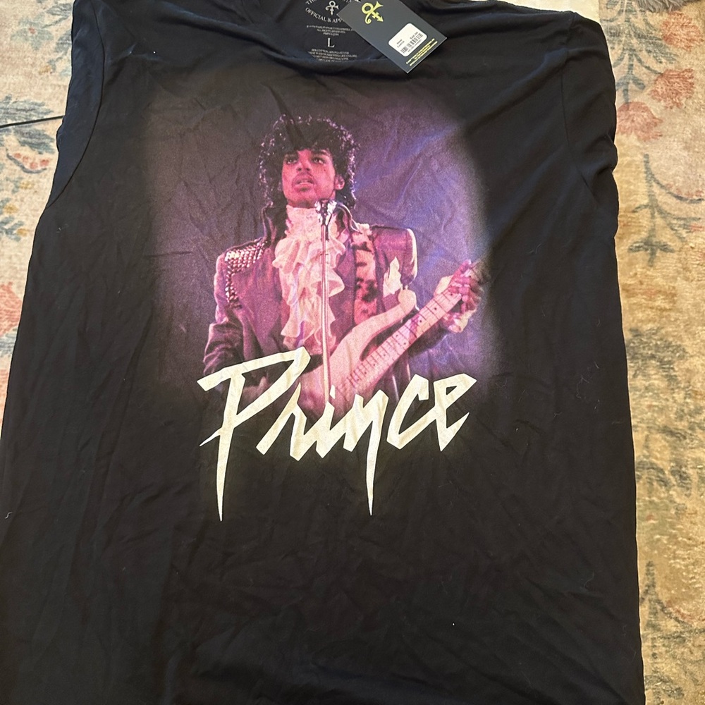 Prince Black and Purple Graphic Tee